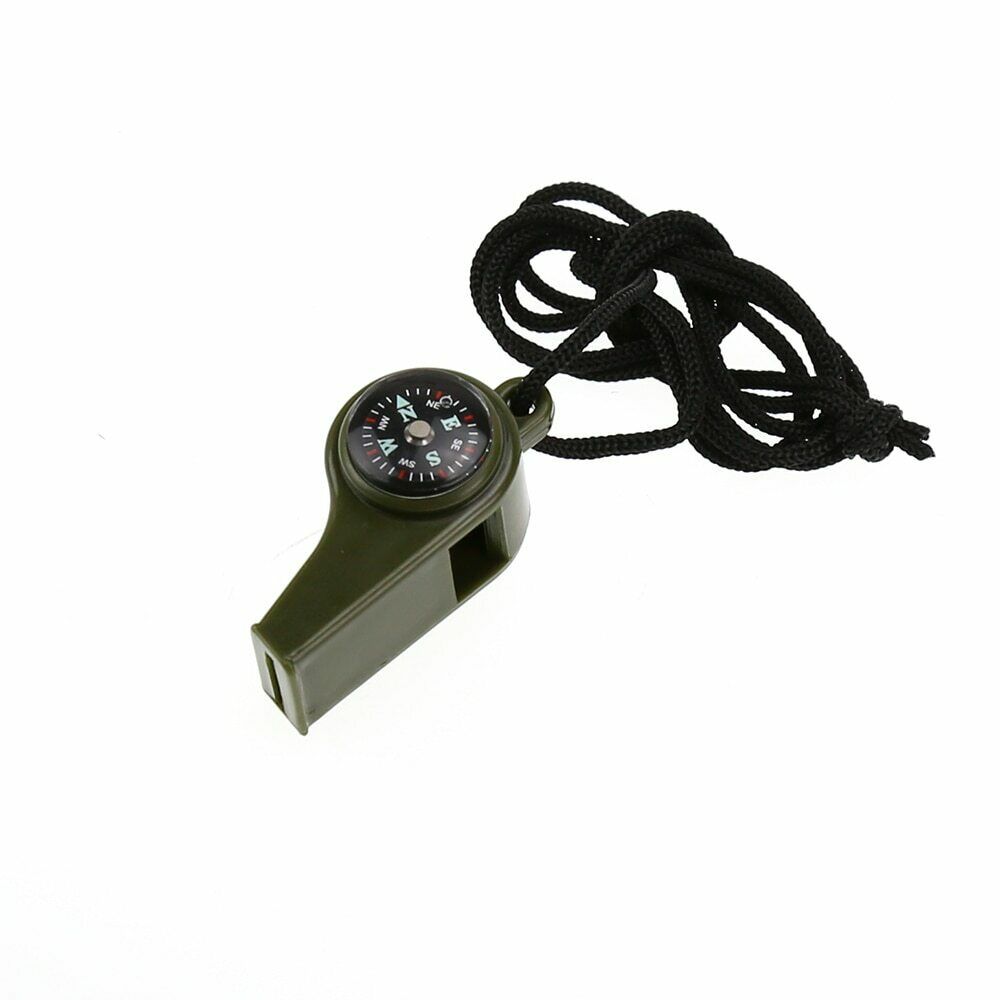 Whistle Compass Thermometer 3 In 1 Multi-Functional Emergency Safety Tools