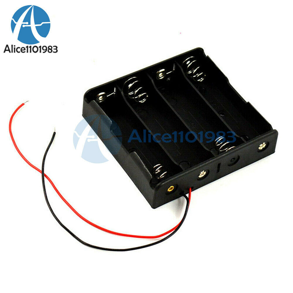 Battery Holder Box Case DIY For Battery Packs with Wire For 4x 18650 Cells Cases