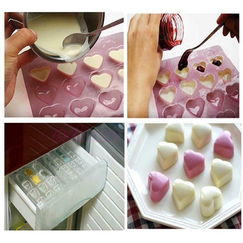 Silicone Ice Cube Mold Candy Chocolate Cake Cookie Cupcake Soap Molds Mould DIY