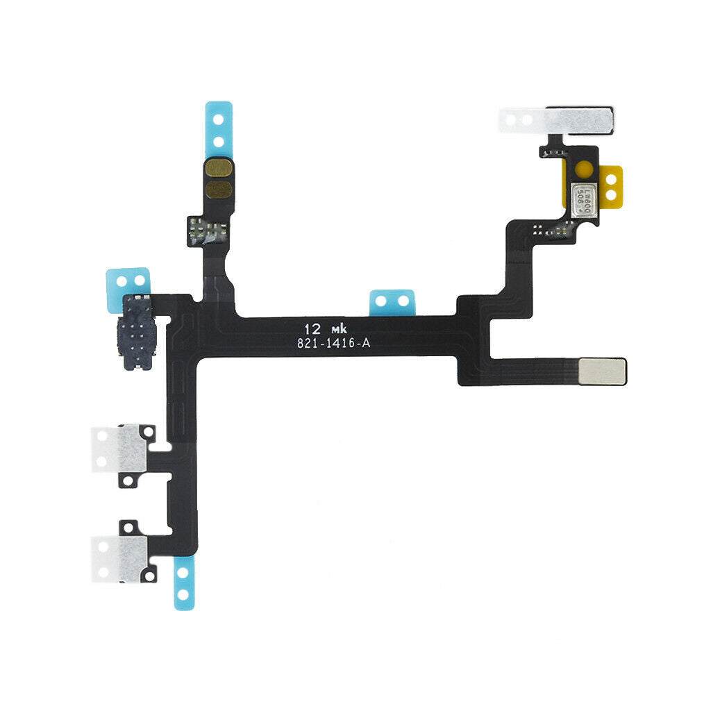 Power ON/OFF Volume Mute Button Switch Connector Ribbon Flex Cable For 5