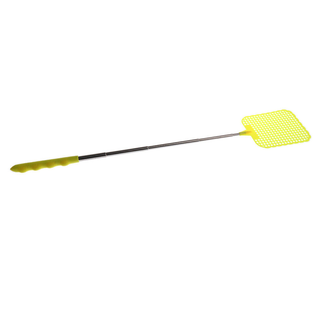 Fly Swatter Extendable Flapper with Long Handle Indoor/Outdoor yellow
