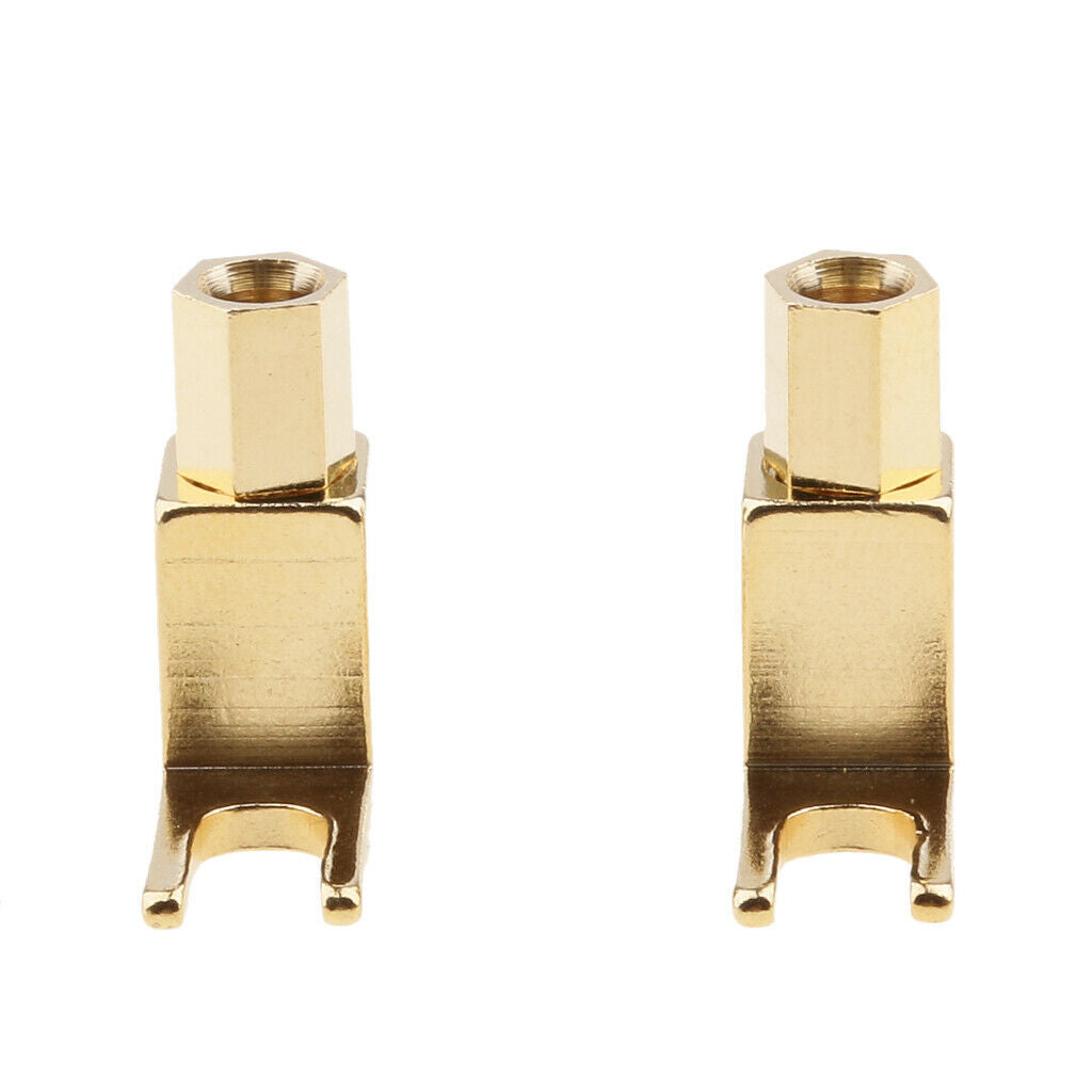 2 Pcs High End Banana to Shovel Adapter   Plug / Cable