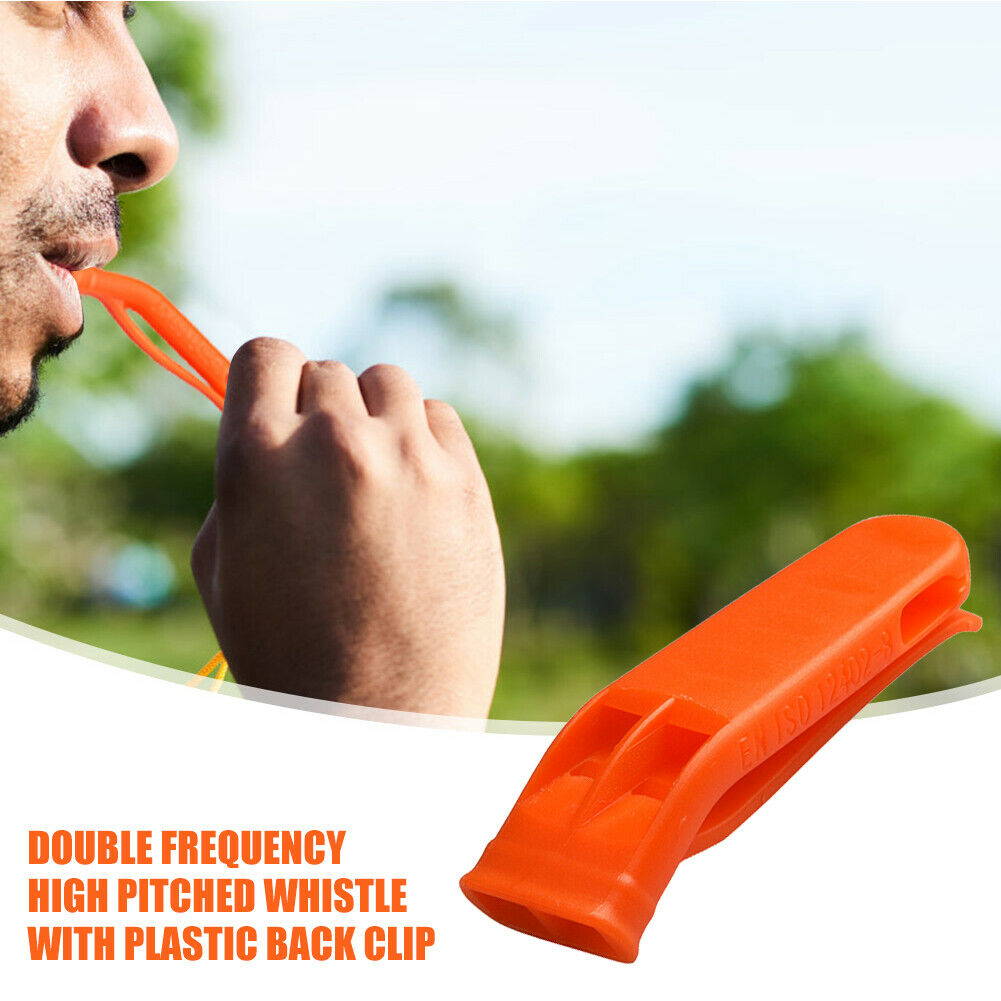 Outdoor Camping Survival Loud Whistle Sport Match Dual Band Whistle (10pcs)