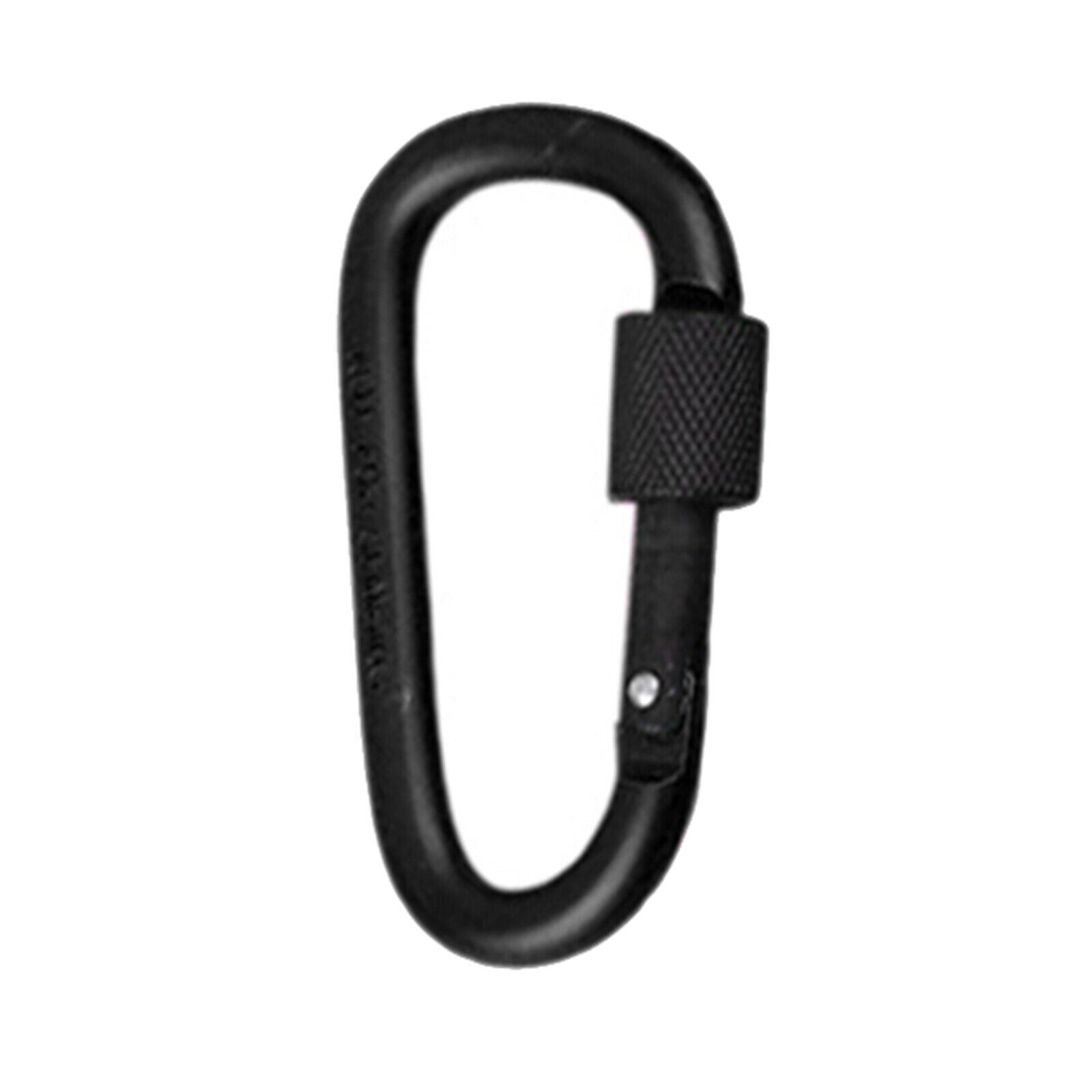 10PCS Small Anti-Rust Carabiner Clips Camping Keychain D-Ring Fishing Clasp