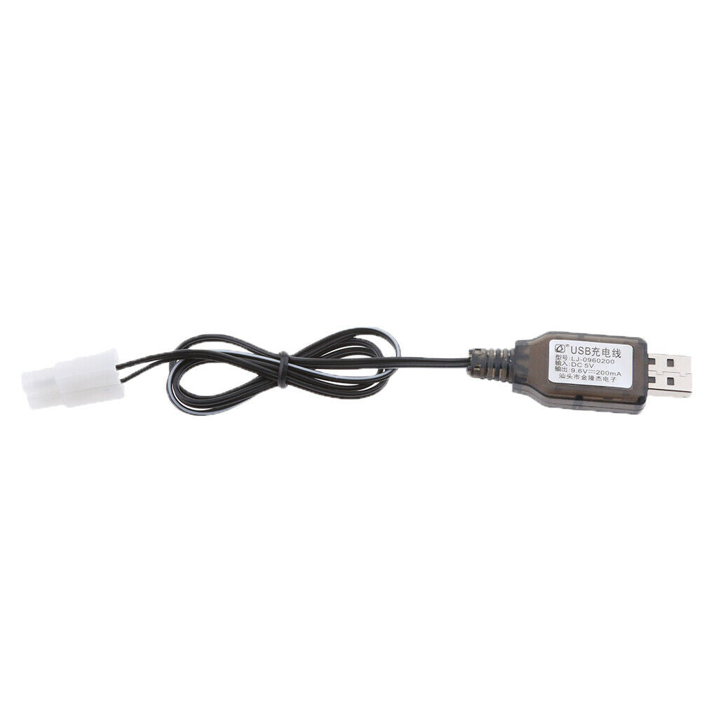 Premium 9.6V USB to L6.2-2P NI-MH/NI-Cd Battery Charge Cable for RC Drone