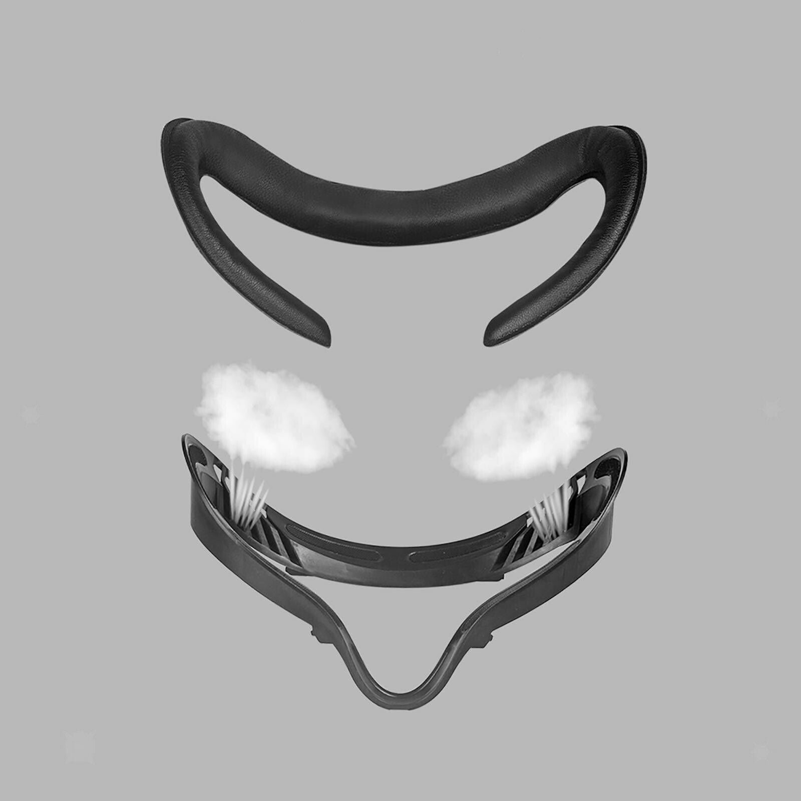 Facial Interface Bracket PU Leather Face Cover Nose Pad Set for  Quest 2
