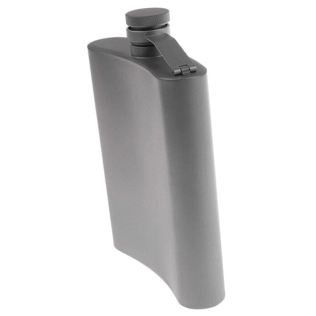Titanium 7oz Pocket Liquor Bottle Hip Flask Vodka Beverage Travel