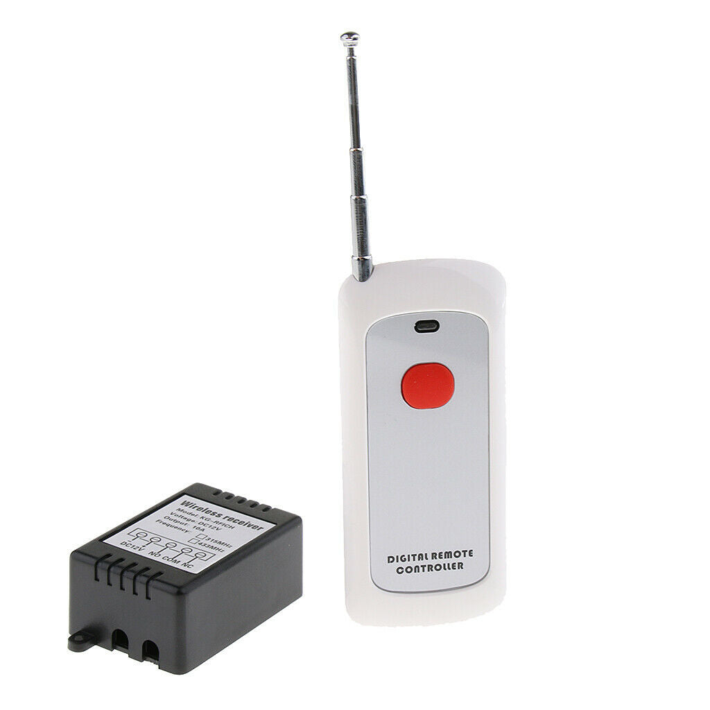 Remote Control Switch Transmitter 12V 10A 433mHz 1km Distance Controller, New
