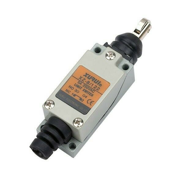 (1)XZ-8/122 NO+NC Micro Limit Switch SPDT Cross Roller Plunger Type 5A 250VAC