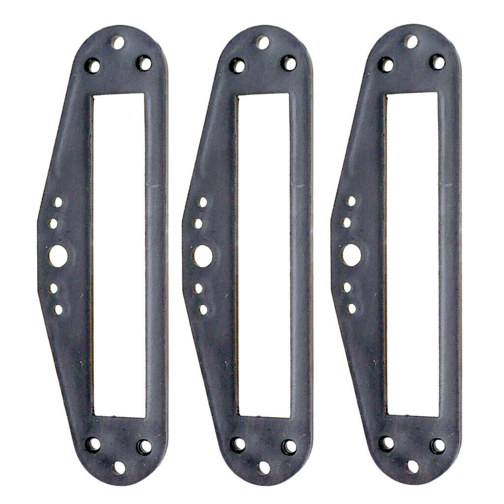 3 Pieces Plastic Dual Rail Humbucker Pickups Baseplate for Electric Guitar