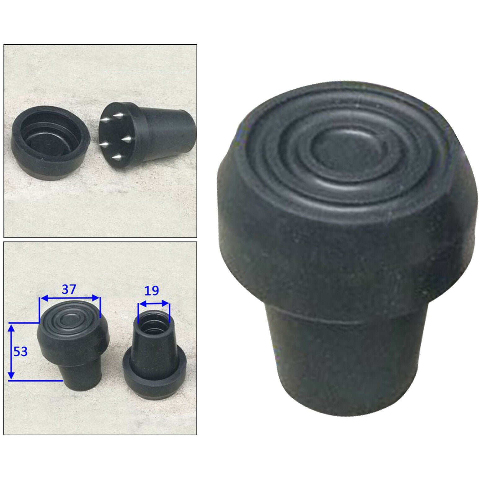 Metal Foot Pads 4-Prong Hiking Crutches Assesories for Trekking Pole Winter