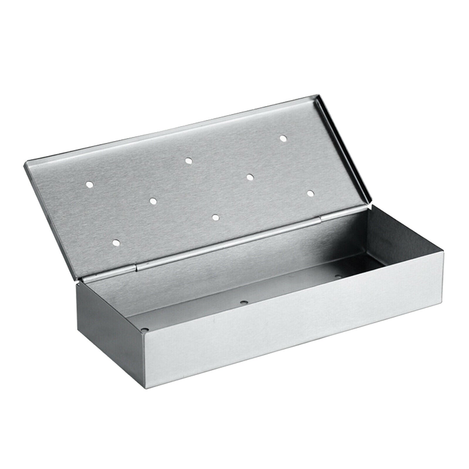 Large Capacity Thicken Smoker Box Charcoal Gas Grill Meat Grilling Tool