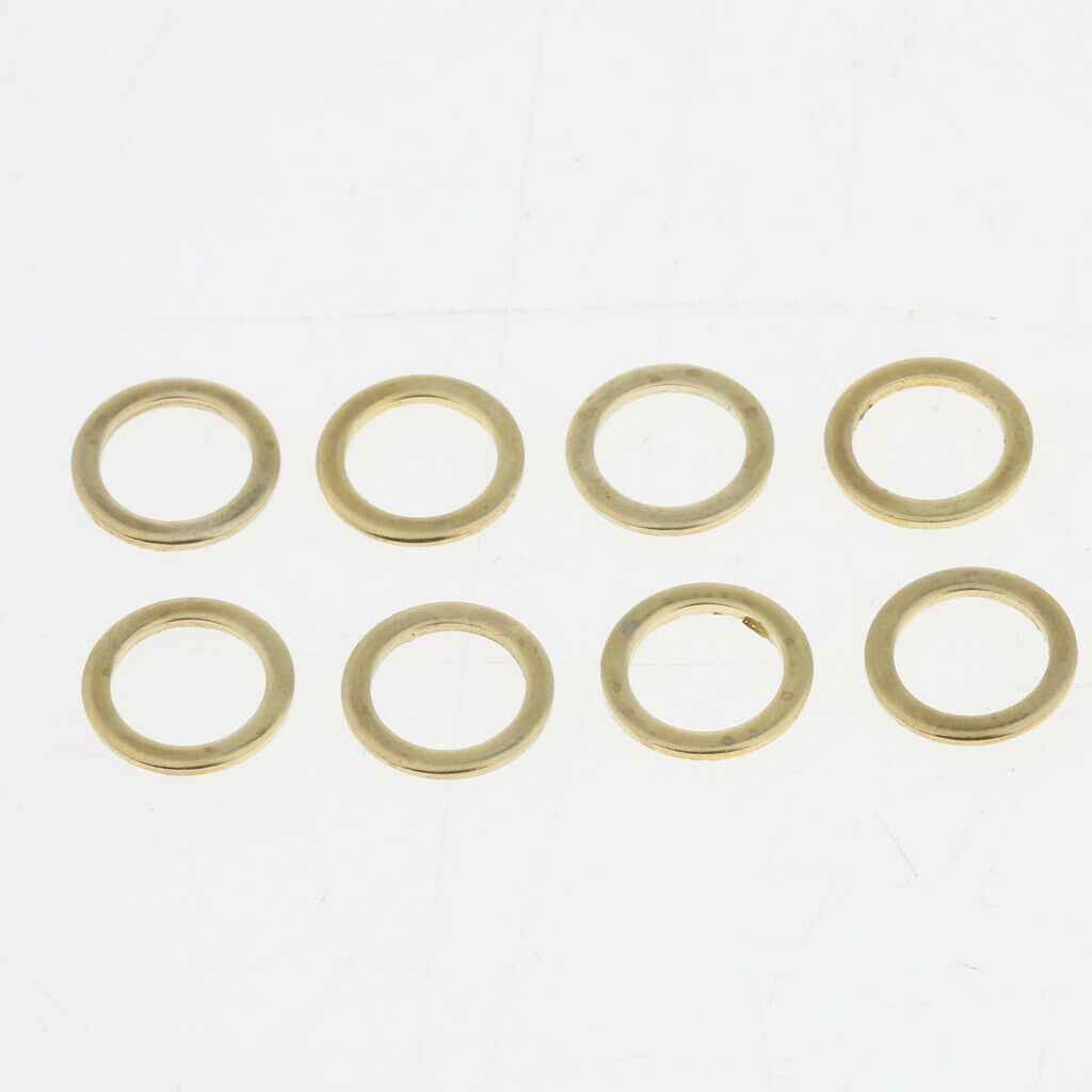 16Pcs Spacer Longboard Nuts Axle Speed Washers Cruiser Hardware Part Golden