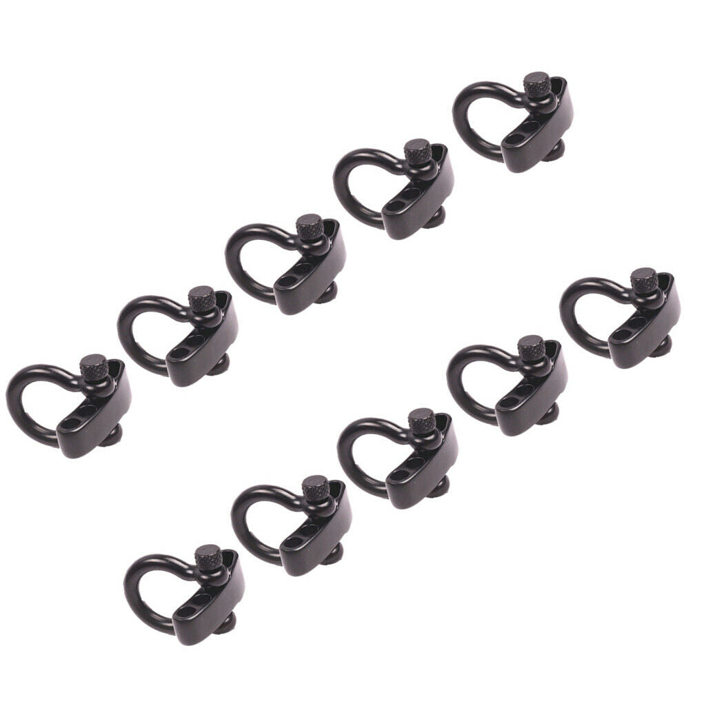 10pcs Bow Shape Shackle Buckle Clasp for Survival Bracelet Rope