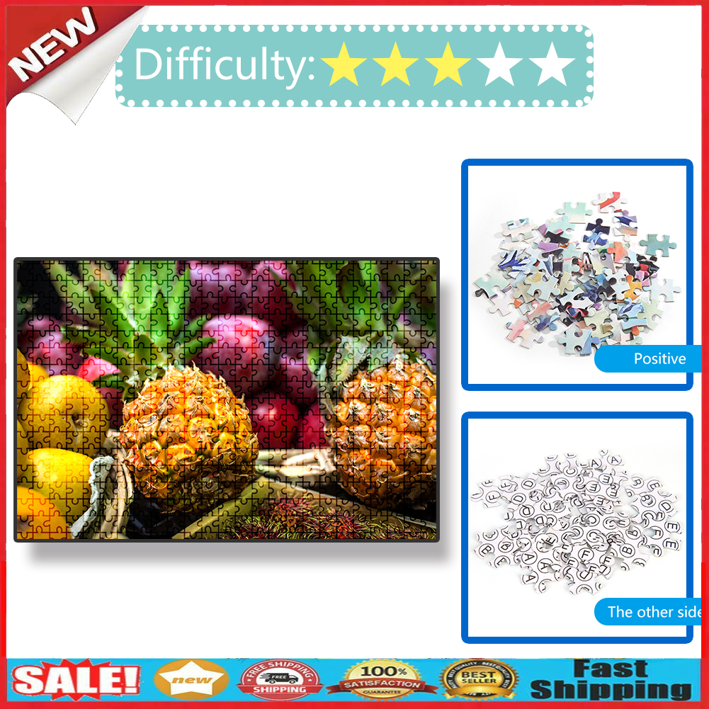 1000 Pieces DIY Paper Jigsaw Puzzle Fresh Fruits Assembling Picture Toys @