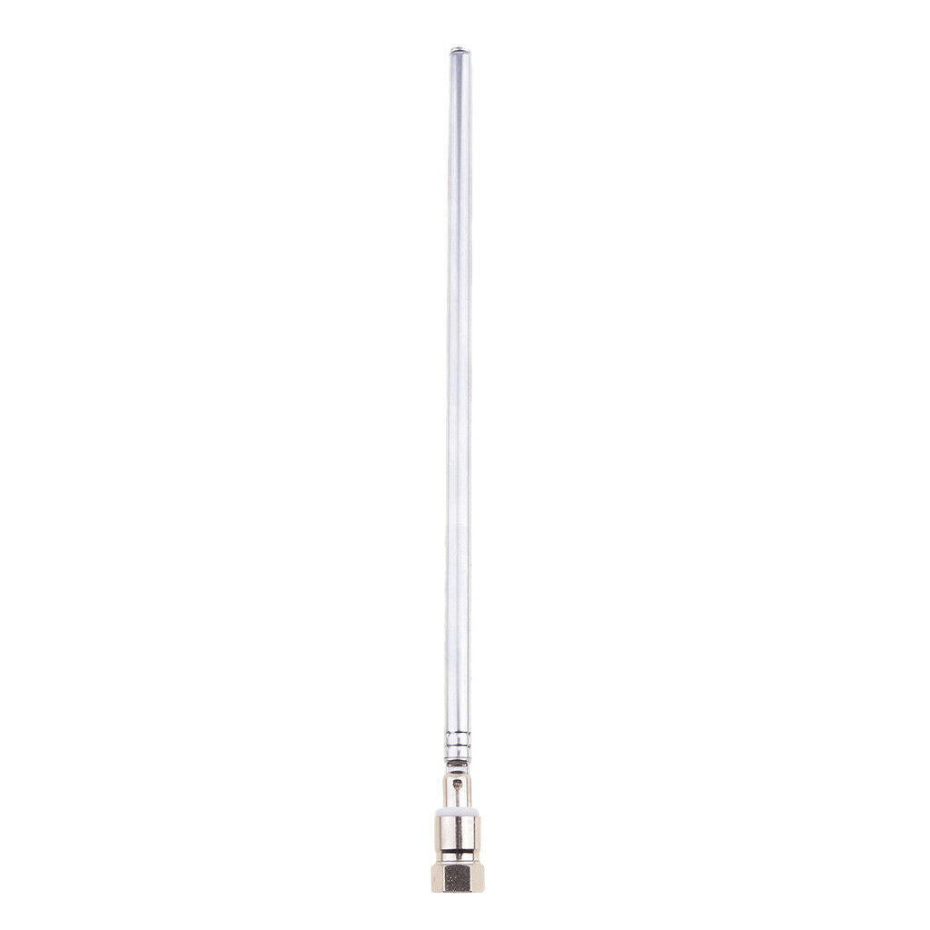 2x Telescopic Antenna 7 Sections Fit for All the F Connector of FM Radio / DAB /