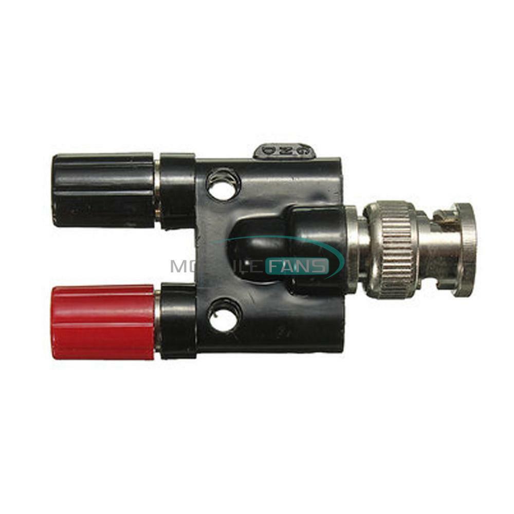 Adapter BNC Male Plug to Two Dual Banana Binding Female Connector Durable