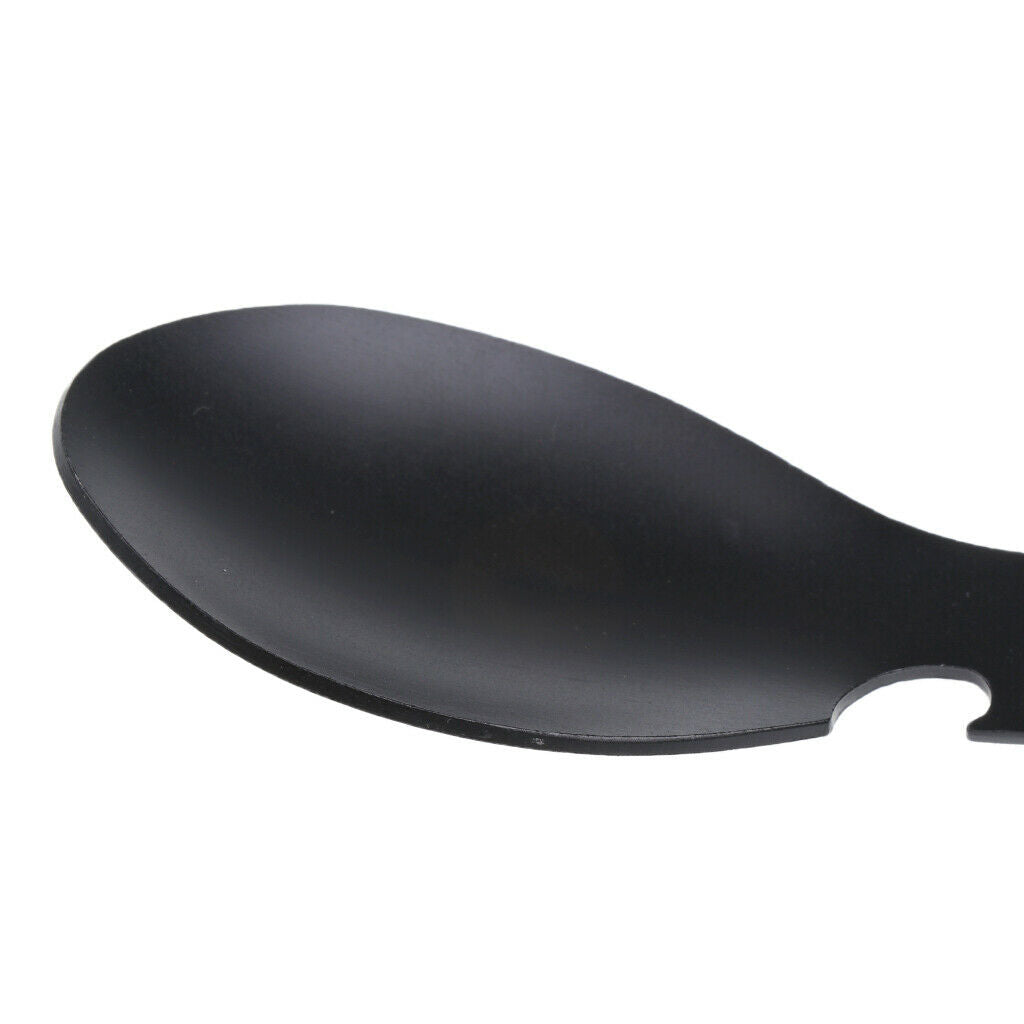 3 in 1 stainless steel spoon, fork and can / bottle opener for outdoors