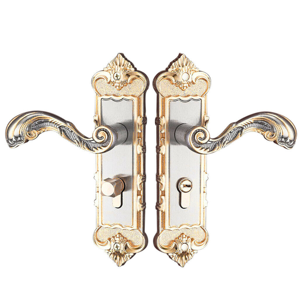 Entrance Lever door handle with Three keys for office or front door #6