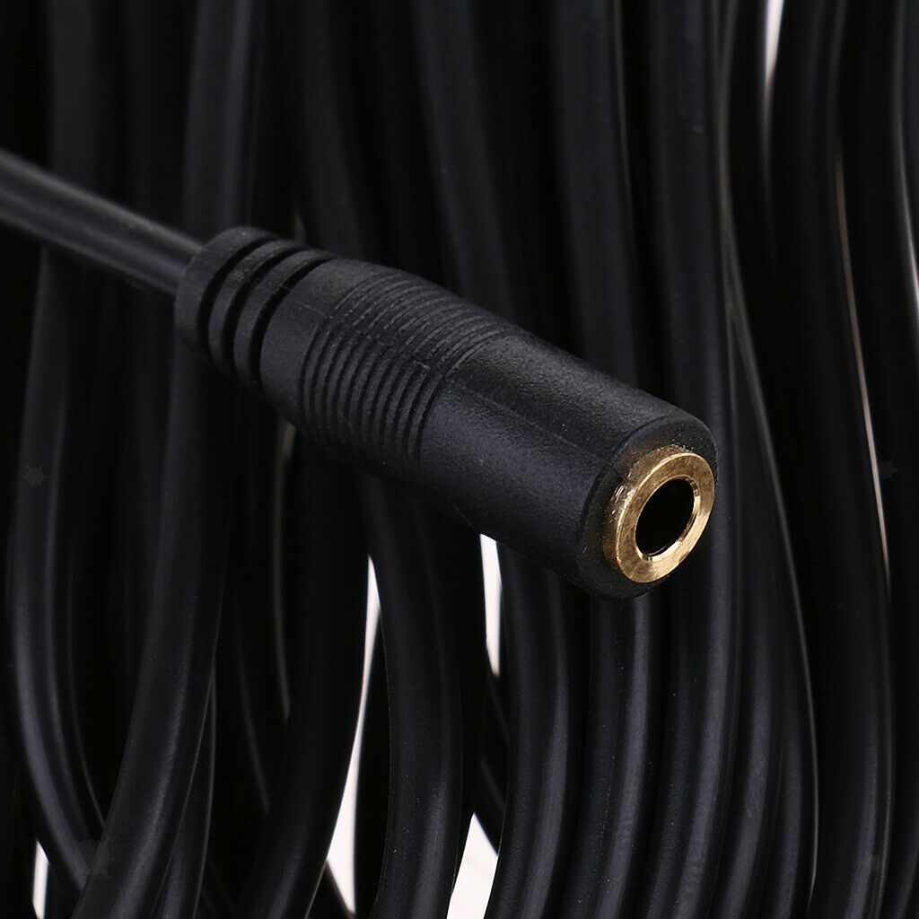 1x Headphone Microphone Extension Cable Jack 3.5mm Audio Extension Cable 6m