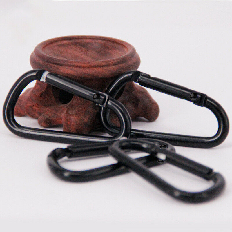 10x Carabiner D-Ring Key Chain Clip Hook Outdoor Camping Buckle Aluminum All HN