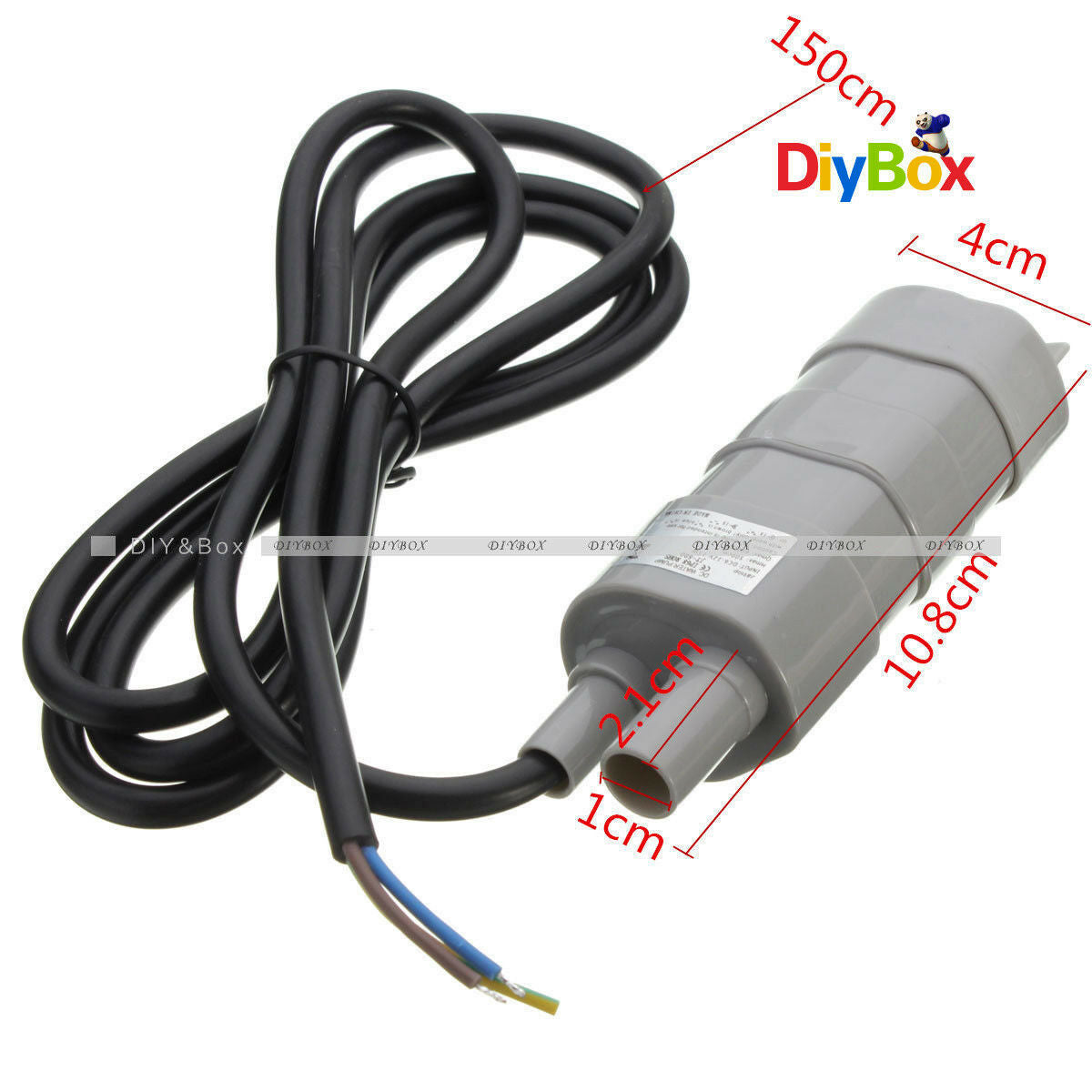 14L/Min 600L/H Micro Submersible Motor Water Pump 5M 6-15V JT-500 DC 12V 1.2A