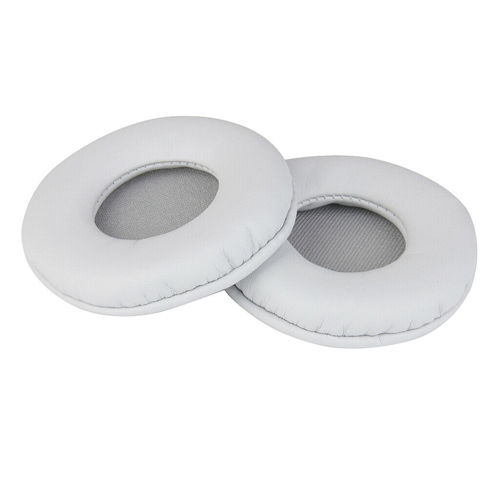 Pair Headphone Replacement Earpad Cushion for   MDR-ZX600 White with Grey