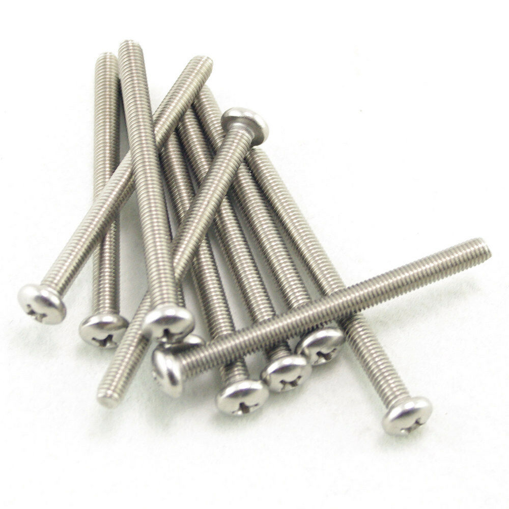 (10) Metric M8×45mm Stainless steel Cross Recessed Pan Head Screws