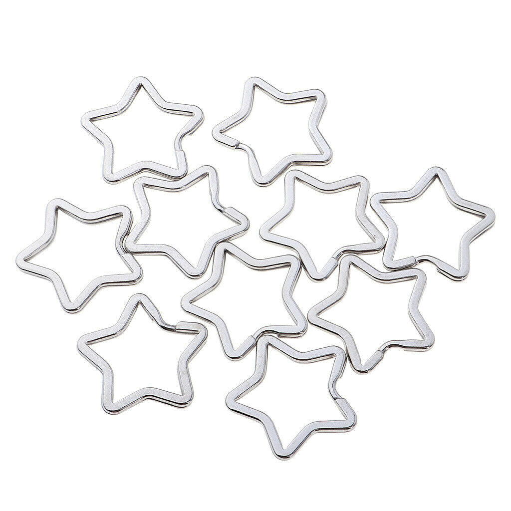 10PCS Split Key Rings Chains Lot Keychains for Personal or Wholesale Use