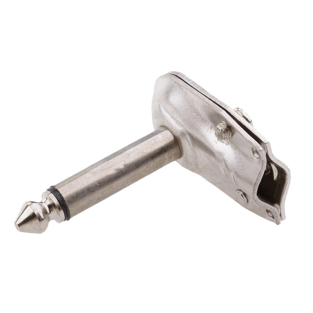 6.35mm 1/4" Right Angle Male Mono Plug Guitar Audio Connector 10pcs