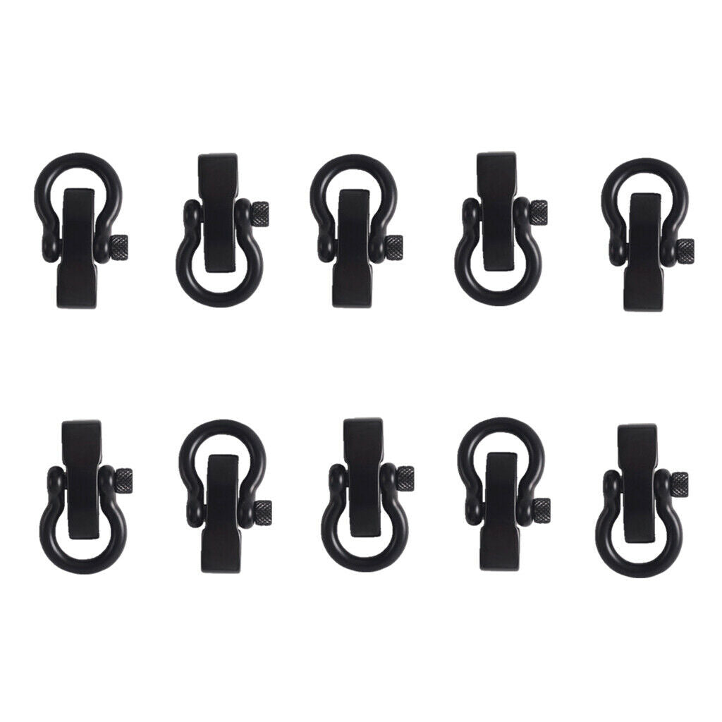 10pcs Bow Shape Shackle Buckle Clasp for Survival Bracelet Rope