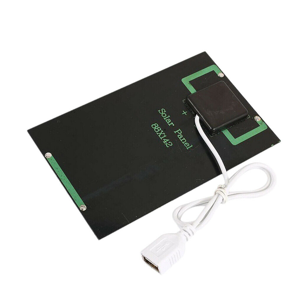 Outdoor Portable 2W 5V Solar Panel Power Bank USB Charger