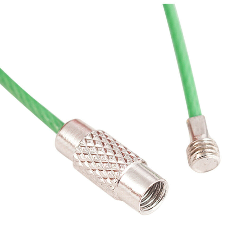 5Pcs EDC Keychain Carabiner Key Holder Wire Keyrings Cable Rope Screw Locking