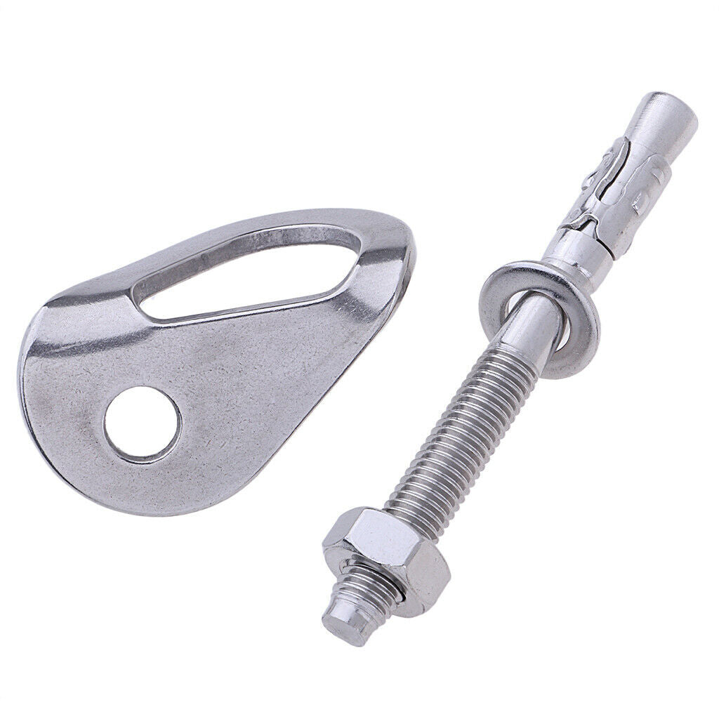 25KN Heavy Duty Rock Climbing Bolt Hanger Stainless Steel Anchor Carabiner