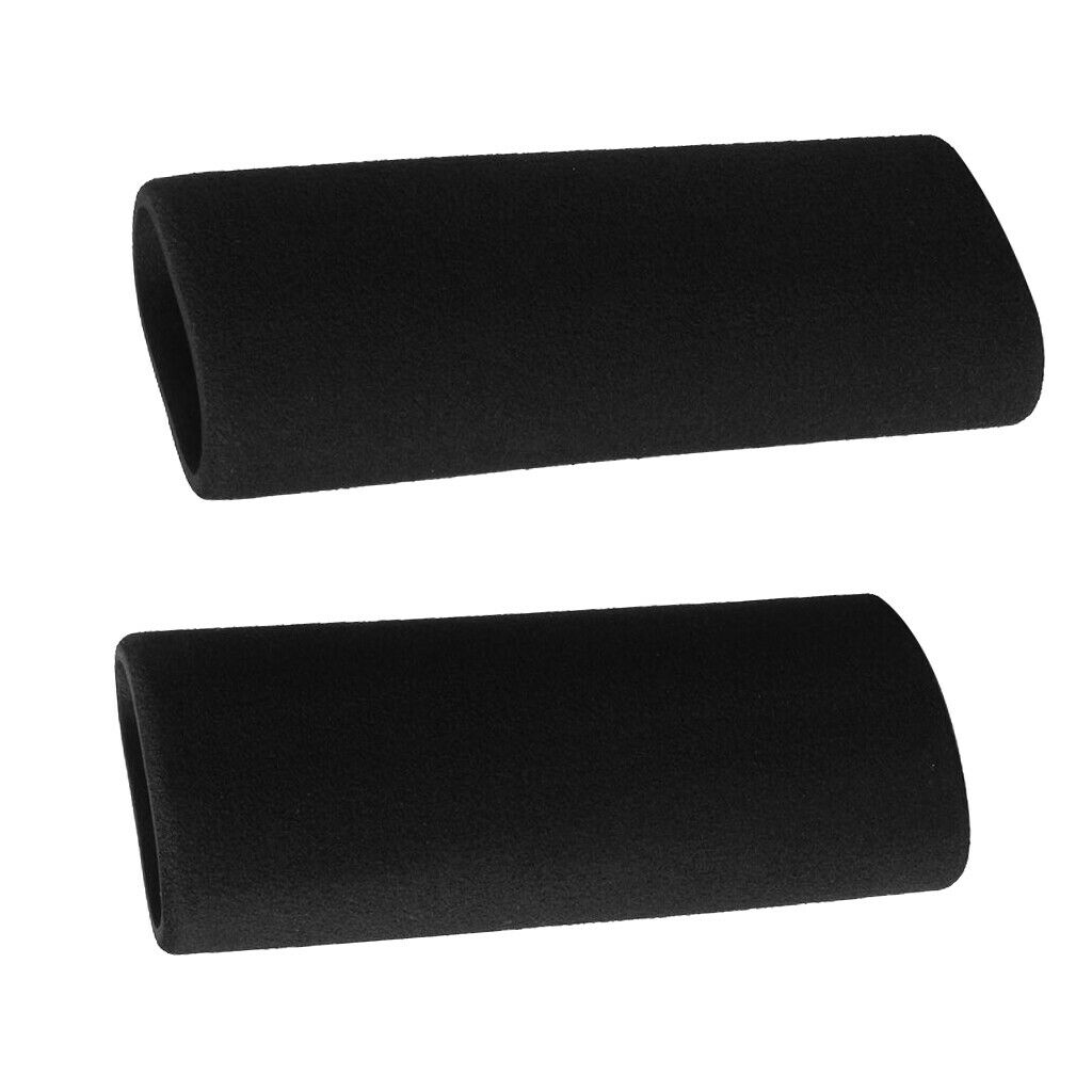 (2) Motorbike Slip On Foam Anti Vibration Comfort Soft Handlebar Grip