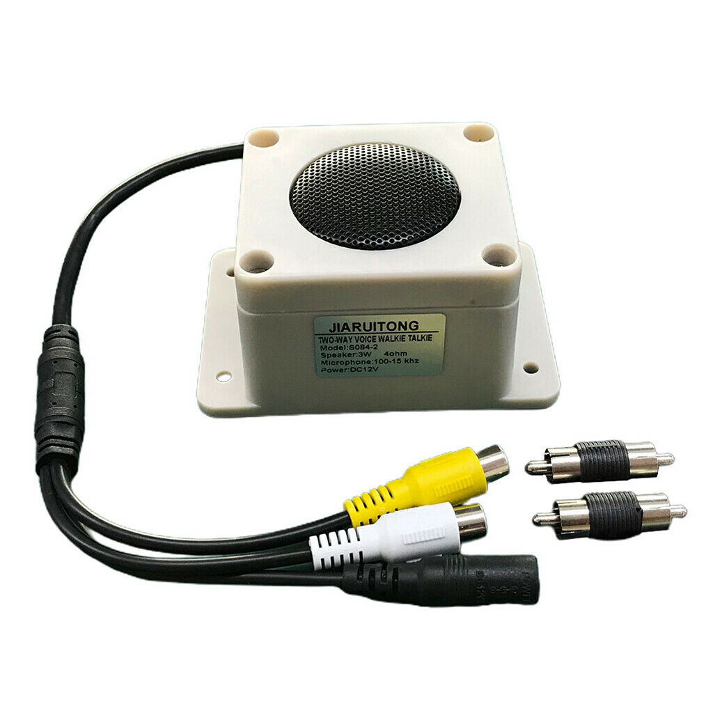 2 pcs Waterproof Outdoor Microphone Speaker for Security IP Cameras