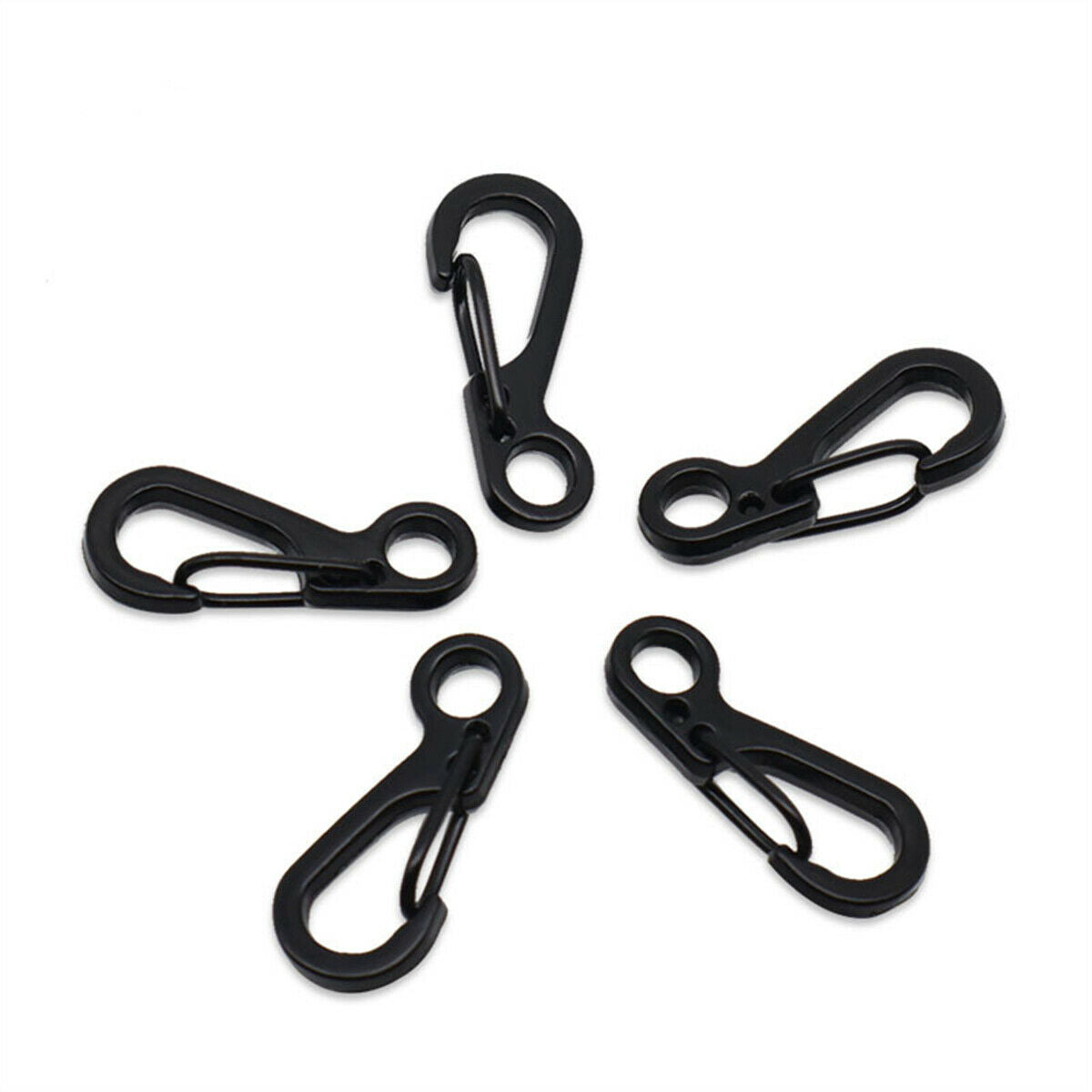 10x Alloy Mini Heavy Duty Carabiner Key Chain Snap Hook Clip Outdoor Camping