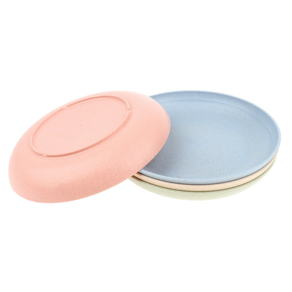 4 Pieces Outdoor Food Container Plates Set Camping Dishes for Fruits Bread