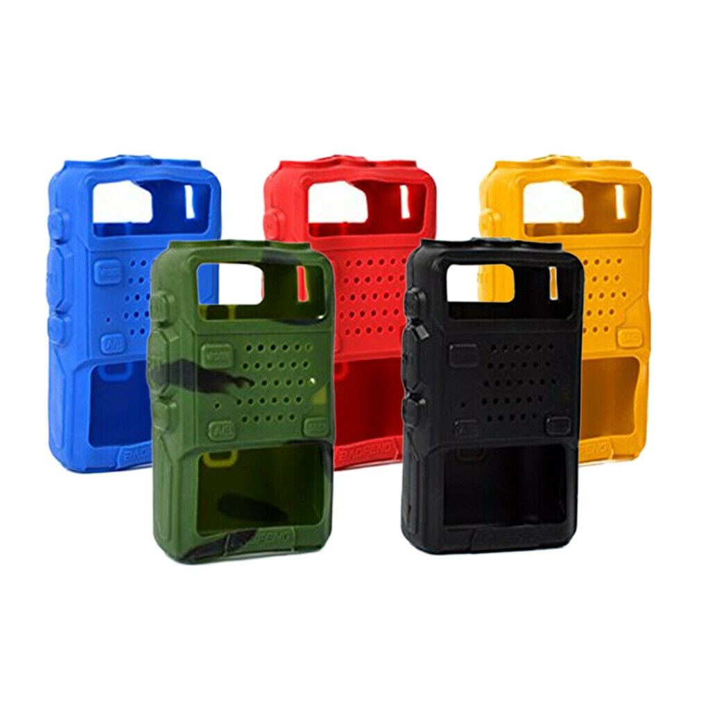 5x Silicone Cover Case for   UV5R UV-5RA UV-5RB UV-5RC UV-5RD TH-F8