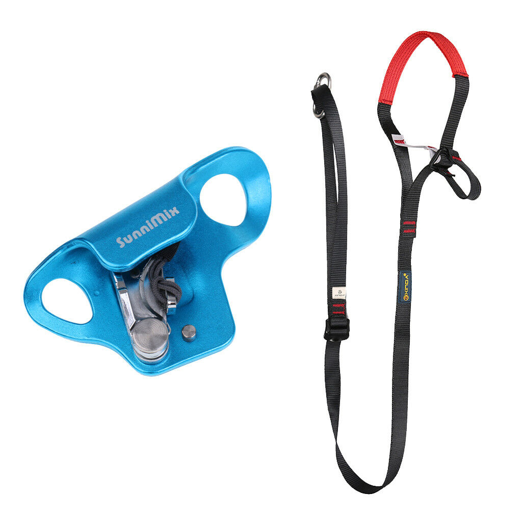 Rescue Climbing Sling Foot Loop Ascender + 8-13mm Rope Access Chest Ascender