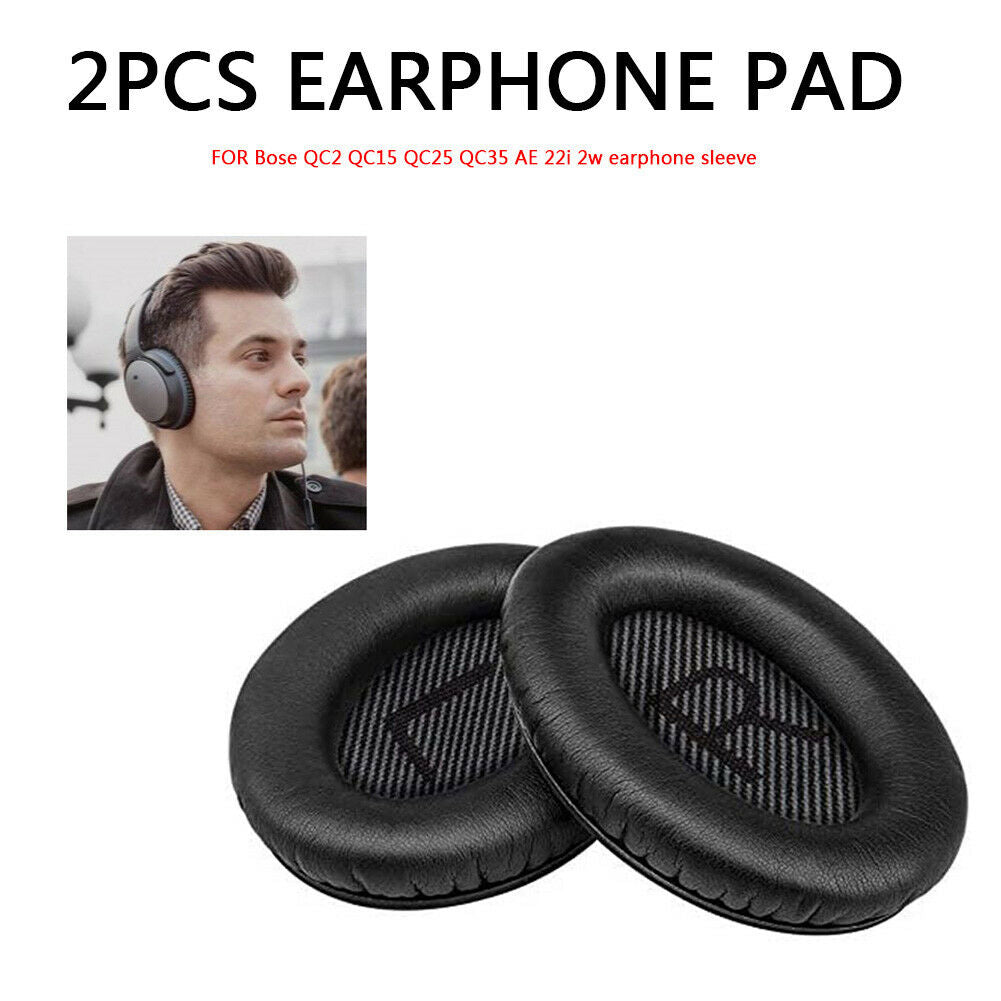 2pcs Memory Foam Replacement Soft Ear Pad for Bose QC2/QC15 Headset Cushion @