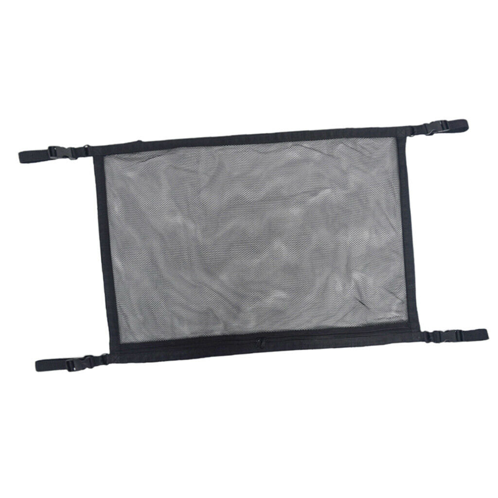 Net Car Roof Storage Bag Breathable Easy to Install with 4 Thick Belts