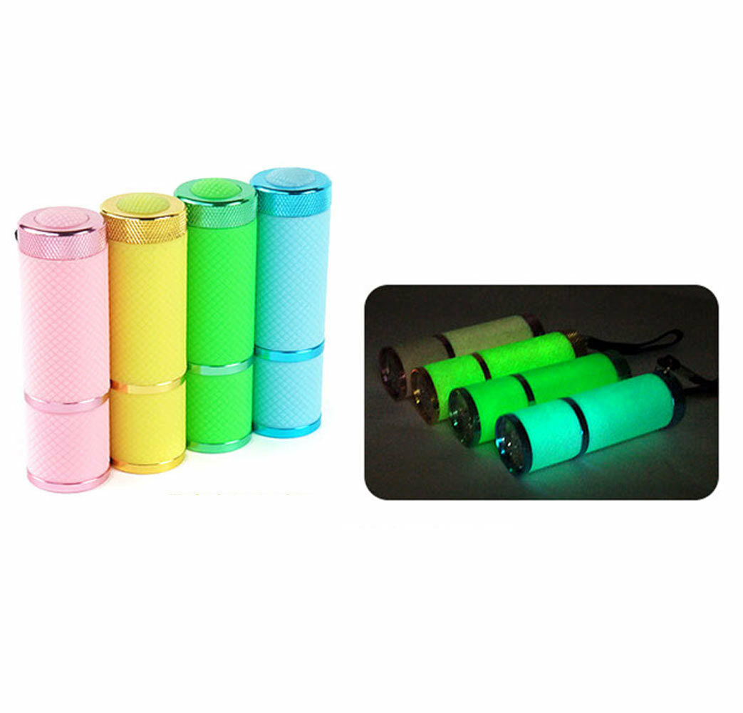 Mini Portable Outdoor Camping UV 9LED Black Light Super Bright Torch Flashlight