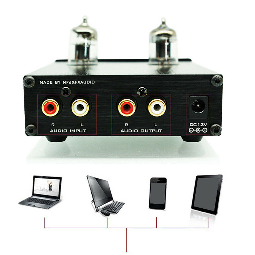 6k4 Vacumn Tube Turntable Preamp & HiFi Tube Headphone Pre-Amplifier .