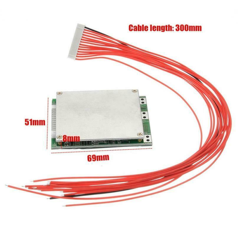13S 35A 48V BMS PCB PCM 10S 16A 36V Lithium Battery Balance Protection Board