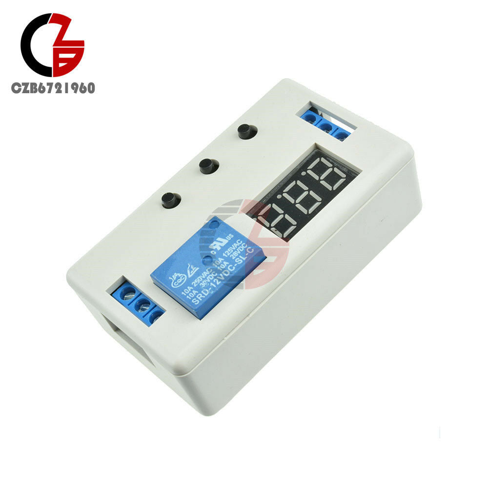 LED Delay Timer Control Switch Relay Module Automation 12V with case