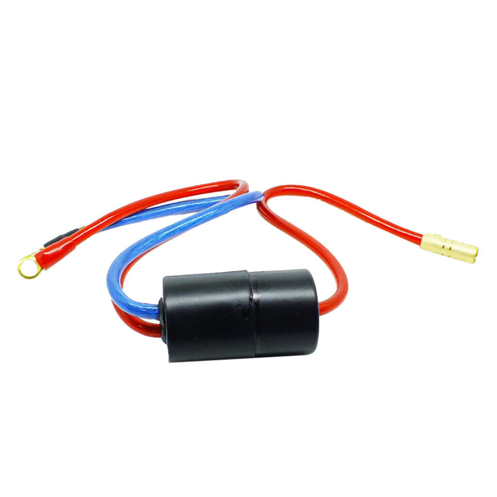 For 40 Amp Car Audio Engine Noise Filter Amplifier Install, Black