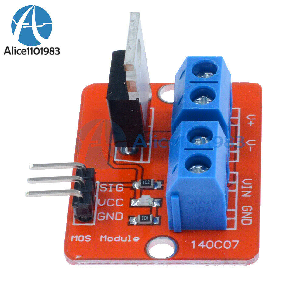 2PCS MOSFET Button IRF520 MOSFET Driver Module for Arduino ARM Raspberry pi