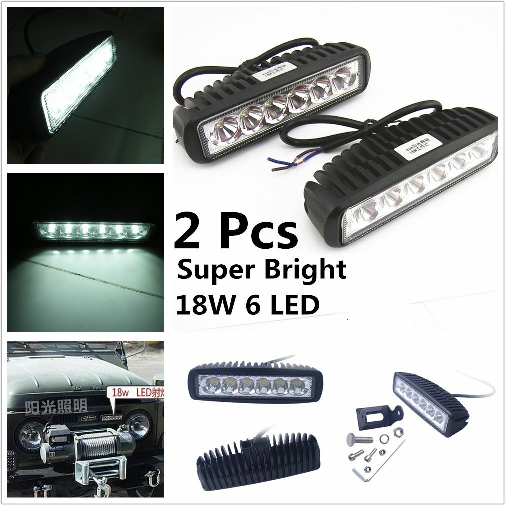 -XN2 x OffRoad Driving Reversing Fog Working Light 6 LED Roof Bar SpotLight Lamp