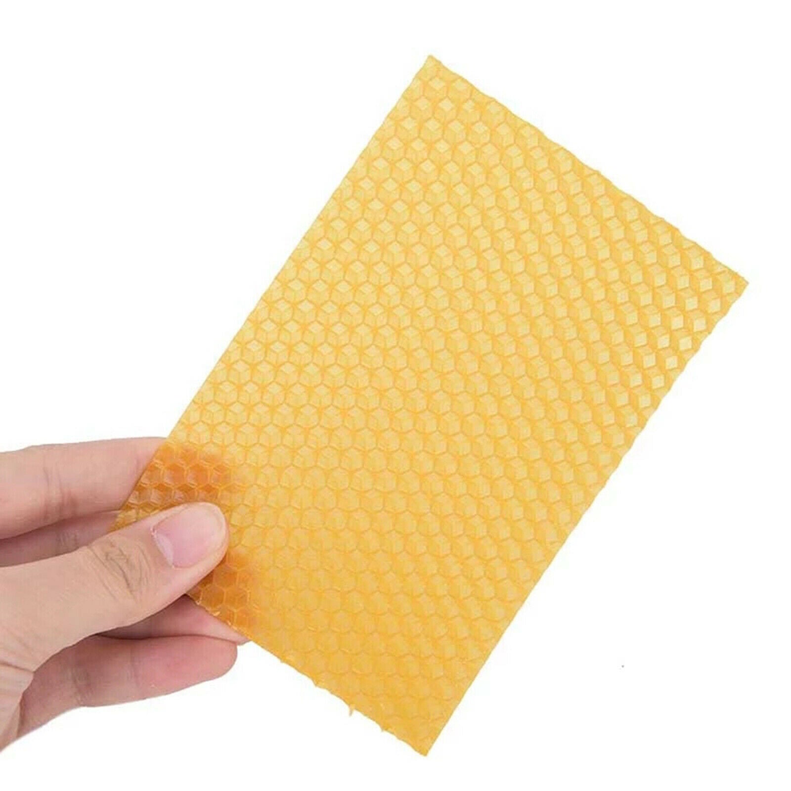 10Pcs Beeswax Sheets Beeswax Foundation Sheets Candle Making Bee Hive Deep